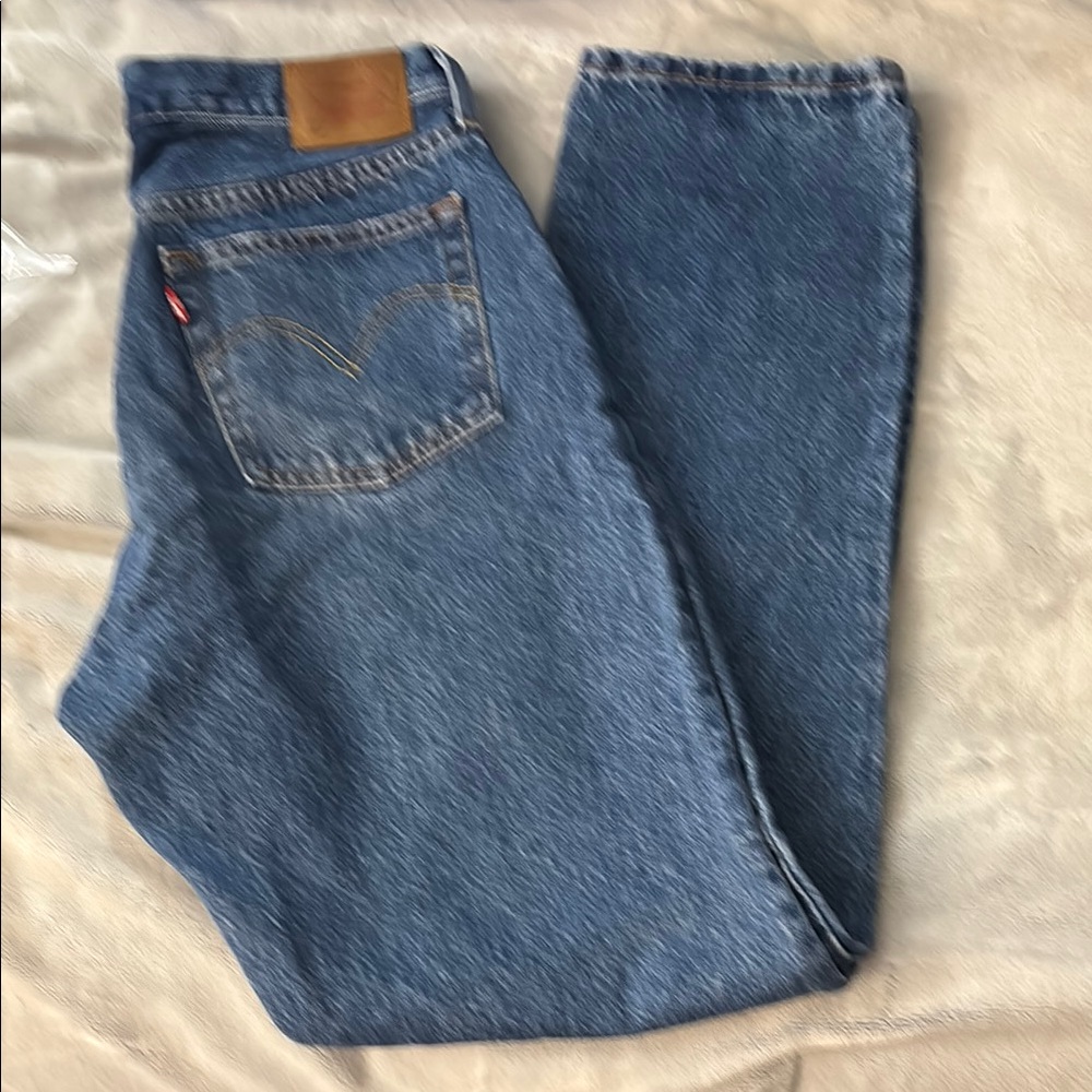 Levi's 501 Premium Blue Straight Jeans Classic Style